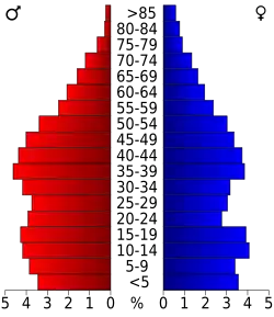 Bevolkingspiramide Nassau County