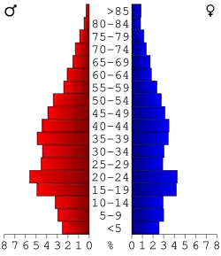Bevolkingspiramide Baldwin County