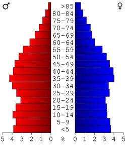 Bevolkingspiramide Banks County