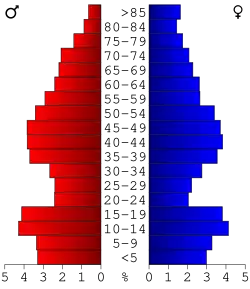 Bevolkingspiramide Becker County