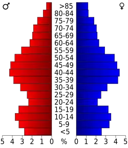 Bevolkingspiramide Belknap County