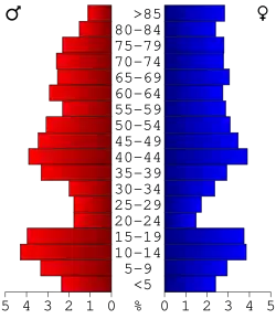 Bevolkingspiramide Big Stone County