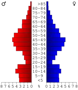 Bevolkingspiramide Boise County