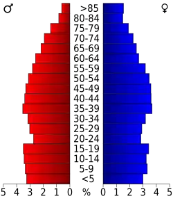 Bevolkingspiramide Boone County