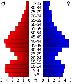 Bevolkingspiramide Boone County