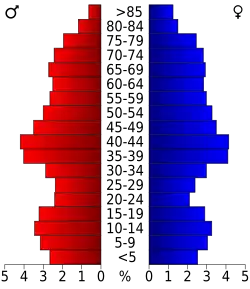 Bevolkingspiramide Brevard County