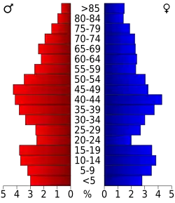 Bevolkingspiramide Buffalo County