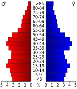 Bevolkingspiramide Burleigh County