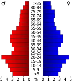 Bevolkingspiramide Butte County