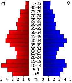Bevolkingspiramide Butte County