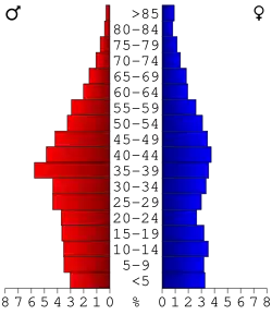 Bevolkingspiramide Butts County