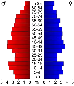 Bevolkingspiramide Calhoun County