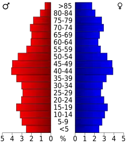 Bevolkingspiramide Cambria County