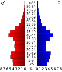 Bevolkingspiramide Campbell County