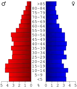 Bevolkingspiramide Candler County