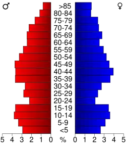 Bevolkingspiramide Carroll County