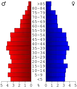 Bevolkingspiramide Carroll County
