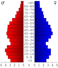 Bevolkingspiramide Carroll County