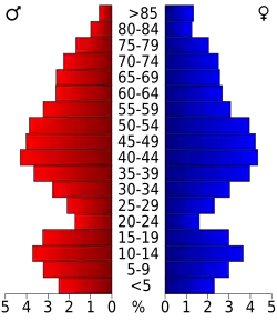 Bevolkingspiramide Carroll County