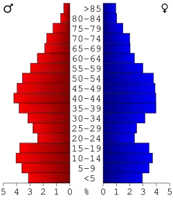 Bevolkingspiramide Cass County