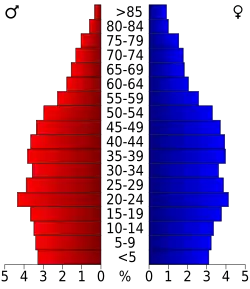 Bevolkingspiramide Charleston County