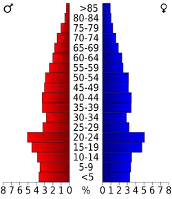 Bevolkingspiramide Cherokee County