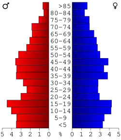 Bevolkingspiramide Choctaw County