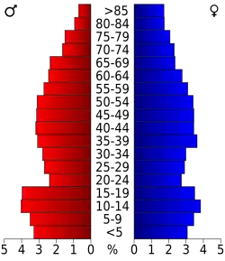Bevolkingspiramide Choctaw County