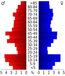 Bevolkingspiramide Clark County