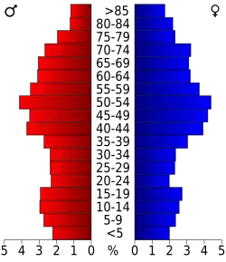 Bevolkingspiramide Clay County