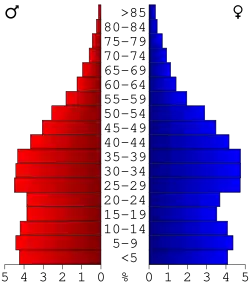 Bevolkingspiramide Clayton County