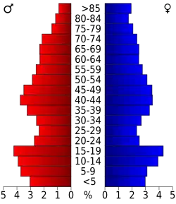 Bevolkingspiramide Colorado County