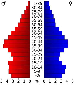 Bevolkingspiramide Culpeper County
