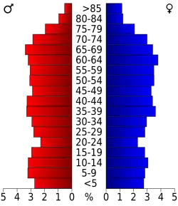Bevolkingspiramide Cumberland County