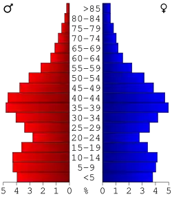 Bevolkingspiramide Dakota County