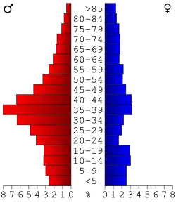 Bevolkingspiramide DeKalb County