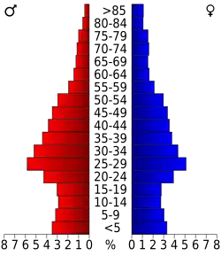 Bevolkingspiramide Denver County