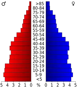 Bevolkingspiramide El Paso County