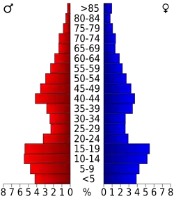 Bevolkingspiramide Emery County