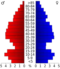 Bevolkingspiramide Essex County