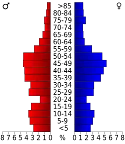 Bevolkingspiramide Falls Church