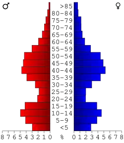 Bevolkingspiramide Fayette County