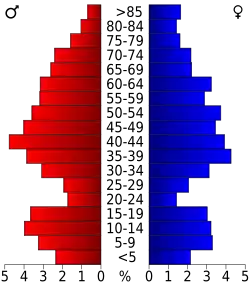 Bevolkingspiramide Florence County