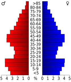 Bevolkingspiramide Fremont County