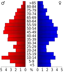 Bevolkingspiramide Granite County