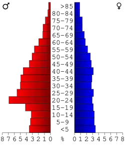 Bevolkingspiramide Greene County