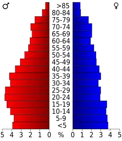 Bevolkingspiramide Hardee County