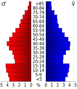 Bevolkingspiramide Hardin County