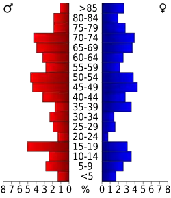 Bevolkingspiramide Harding County