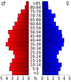 Bevolkingspiramide Hardy County